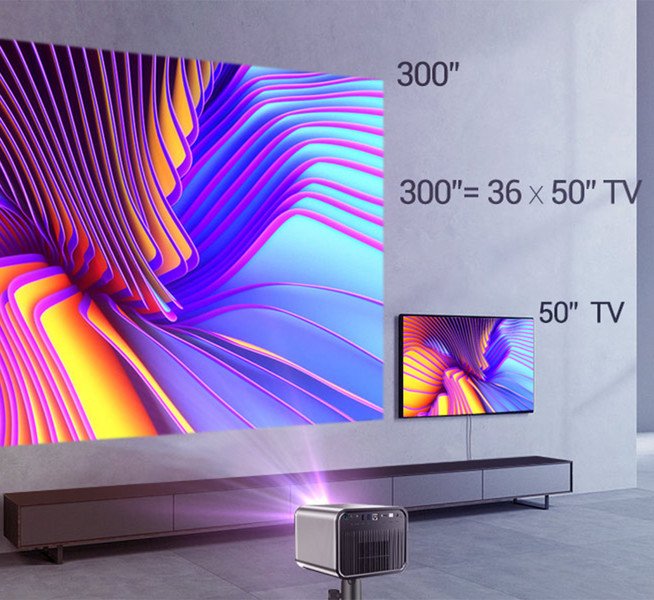 BYINTEK Vevshao V50 prijenosni 3D LED DLP projektor5