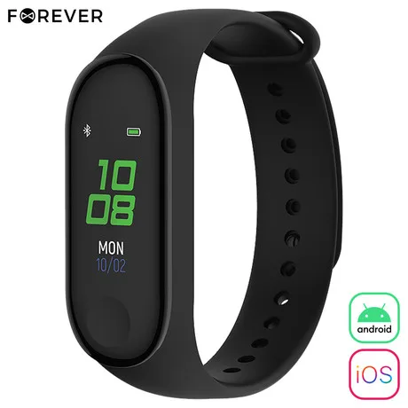 FOREVER pametna narukvica FITBAND SB-50 crni