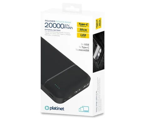 Power Bank PLATINET 20,000mAh2